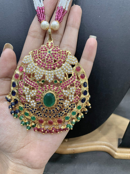 Jadau pendant set 4577448 - Vijay & Sons