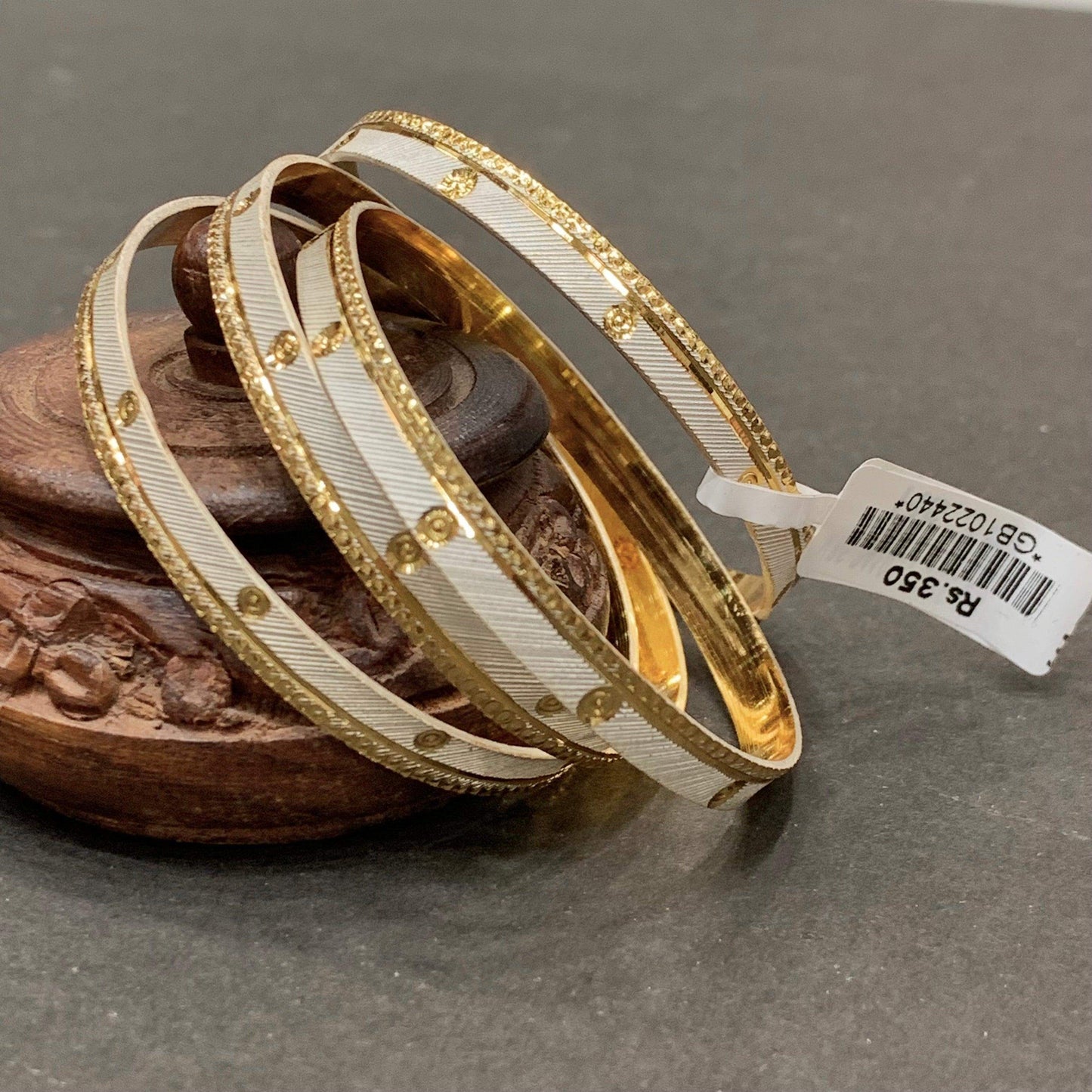 Gold Plated Bangles 62333 - Vijay & Sons