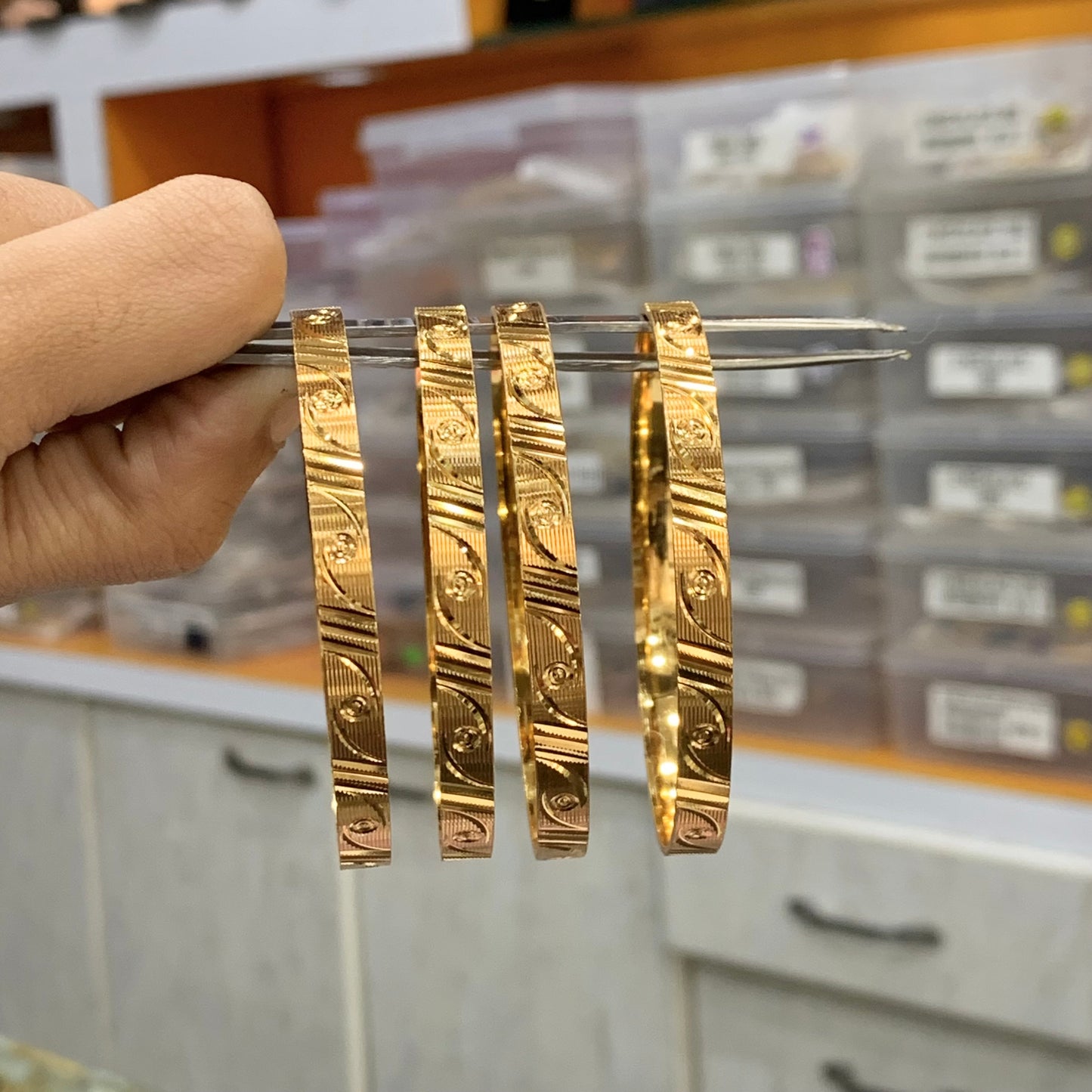 Gold Platted Bangles 33112