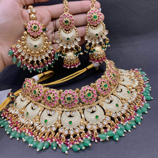 Kundan Necklace Set 567742 - Vijay & Sons