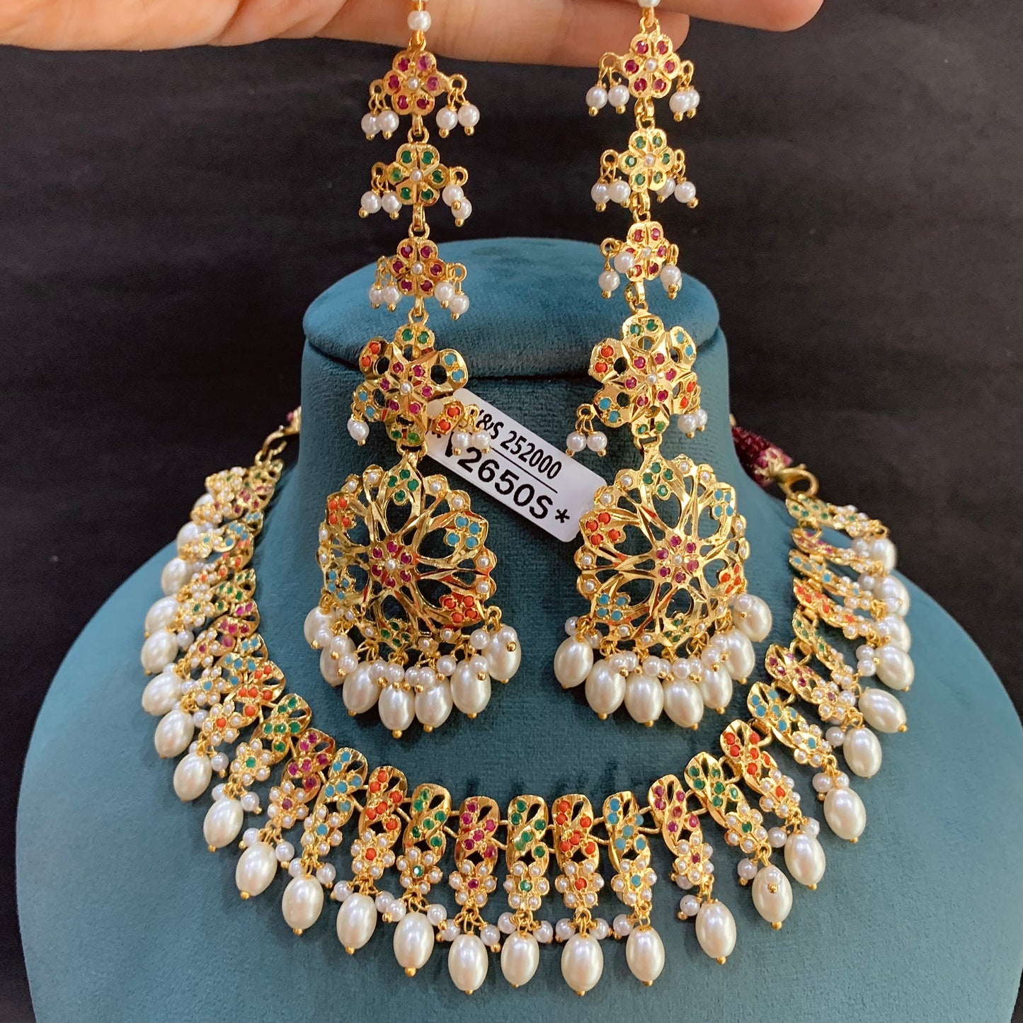Jadau Necklace Set 21344