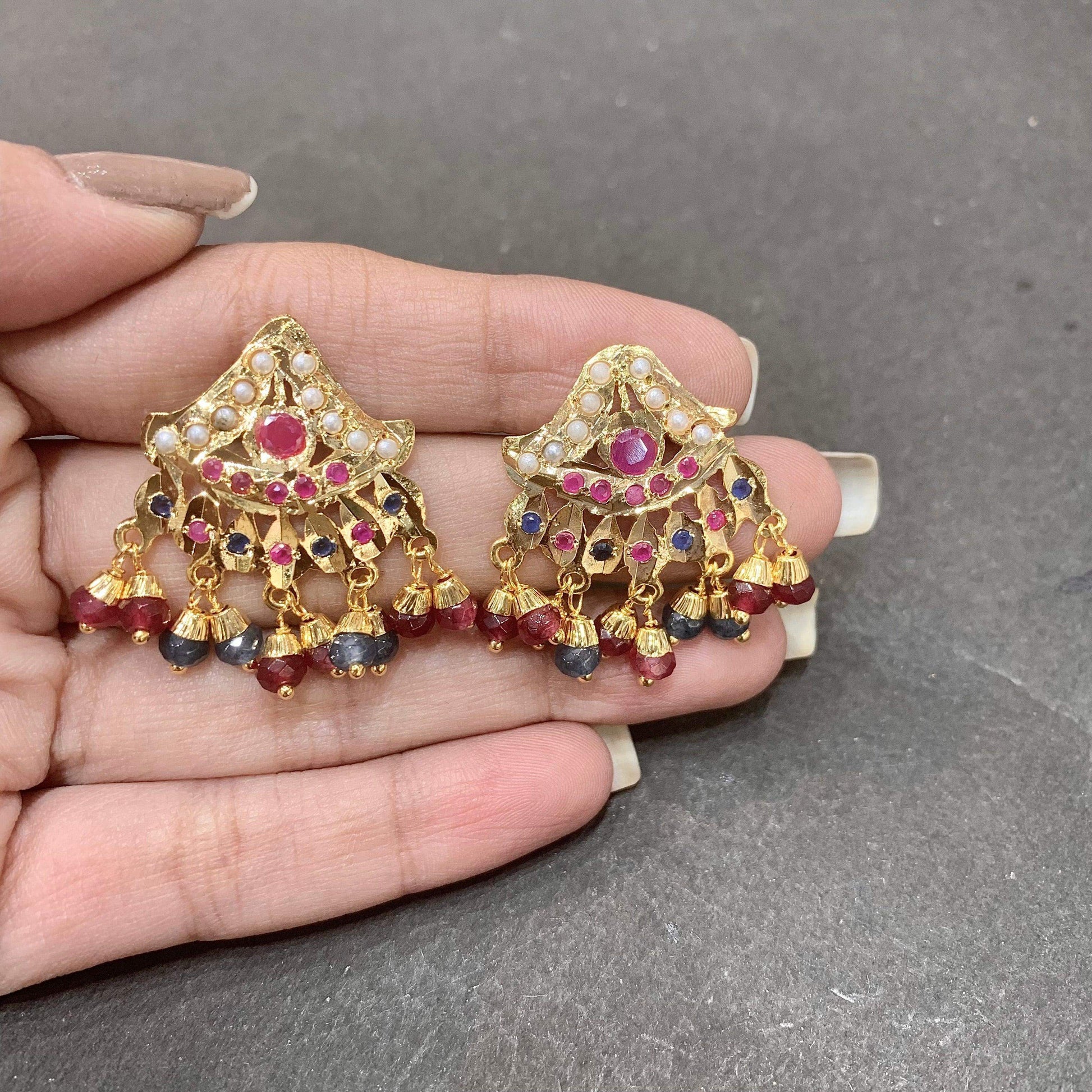 Jadau studs 4687548 - Vijay & Sons