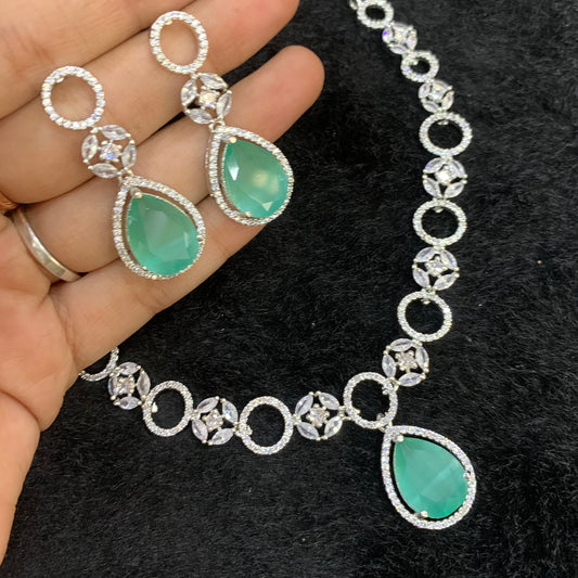 Zircon Necklace Sets 578557 - Vijay & Sons