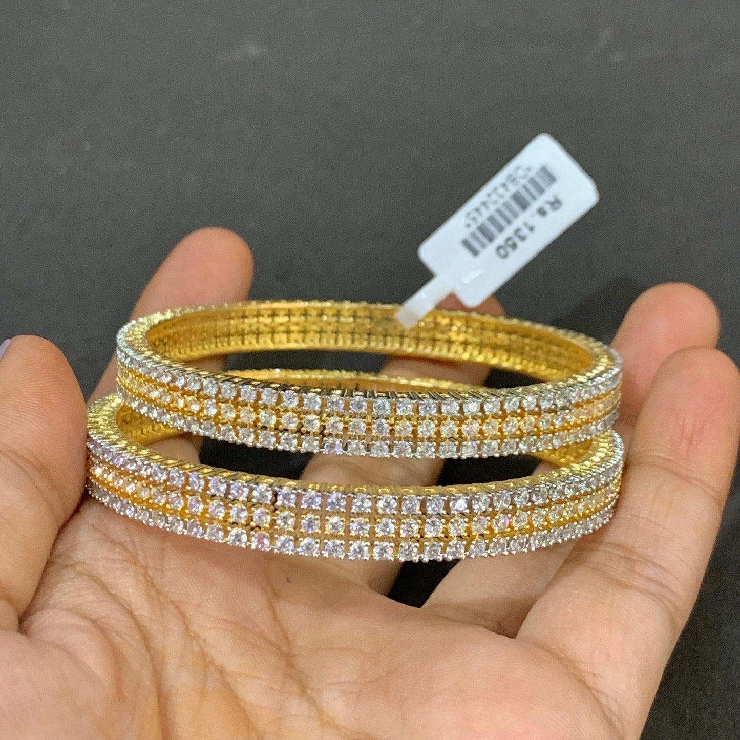 American Diamond Bangles 36657 - Vijay & Sons