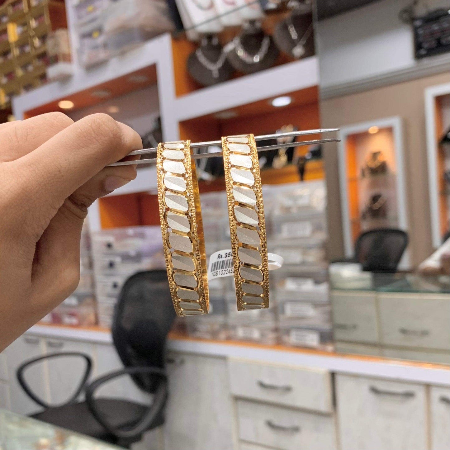 Gold Plated Bangles 626756 - Vijay & Sons