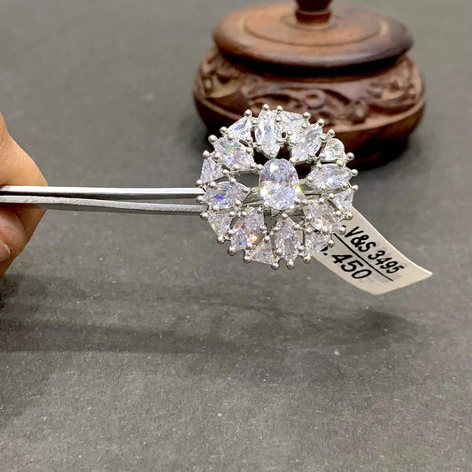 American Zircon Ring 456456 - Vijay & Sons