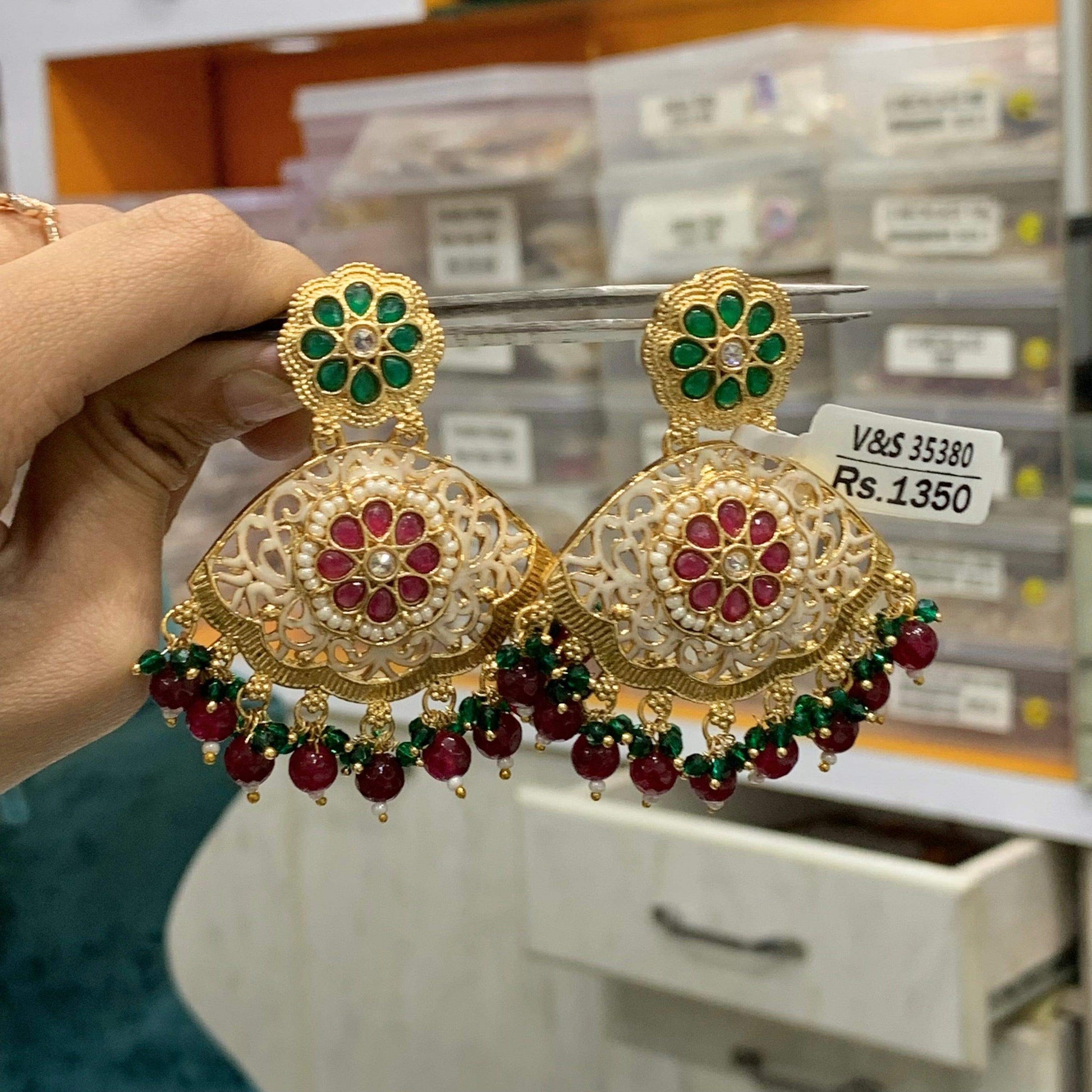 Antique earrings 357804 - Vijay & Sons