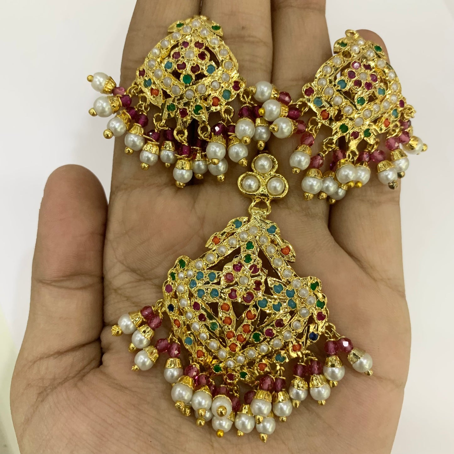 Jadau pendent set 456789100