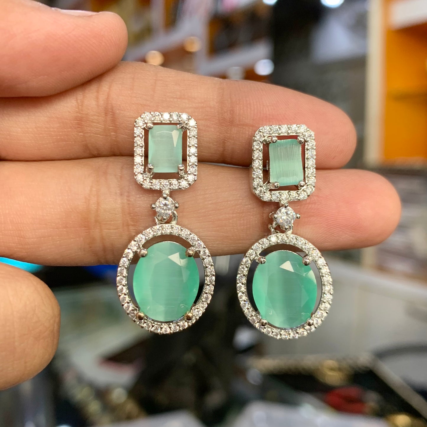 American Diamond Earrings 67875