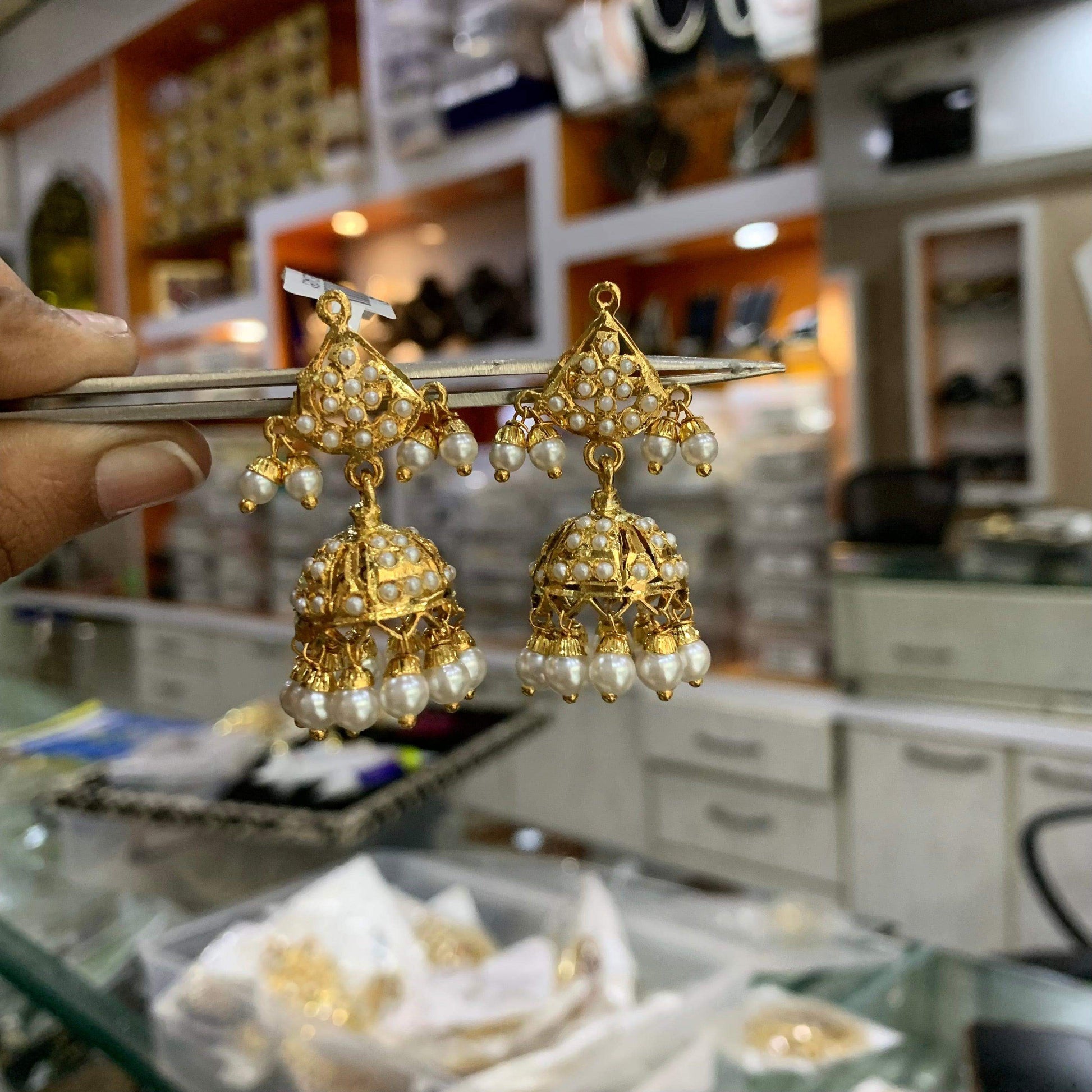 Jadau Earrings 23422174 - Vijay & Sons