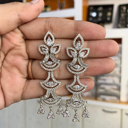 American Diamond Earrings 34566 - Vijay & Sons