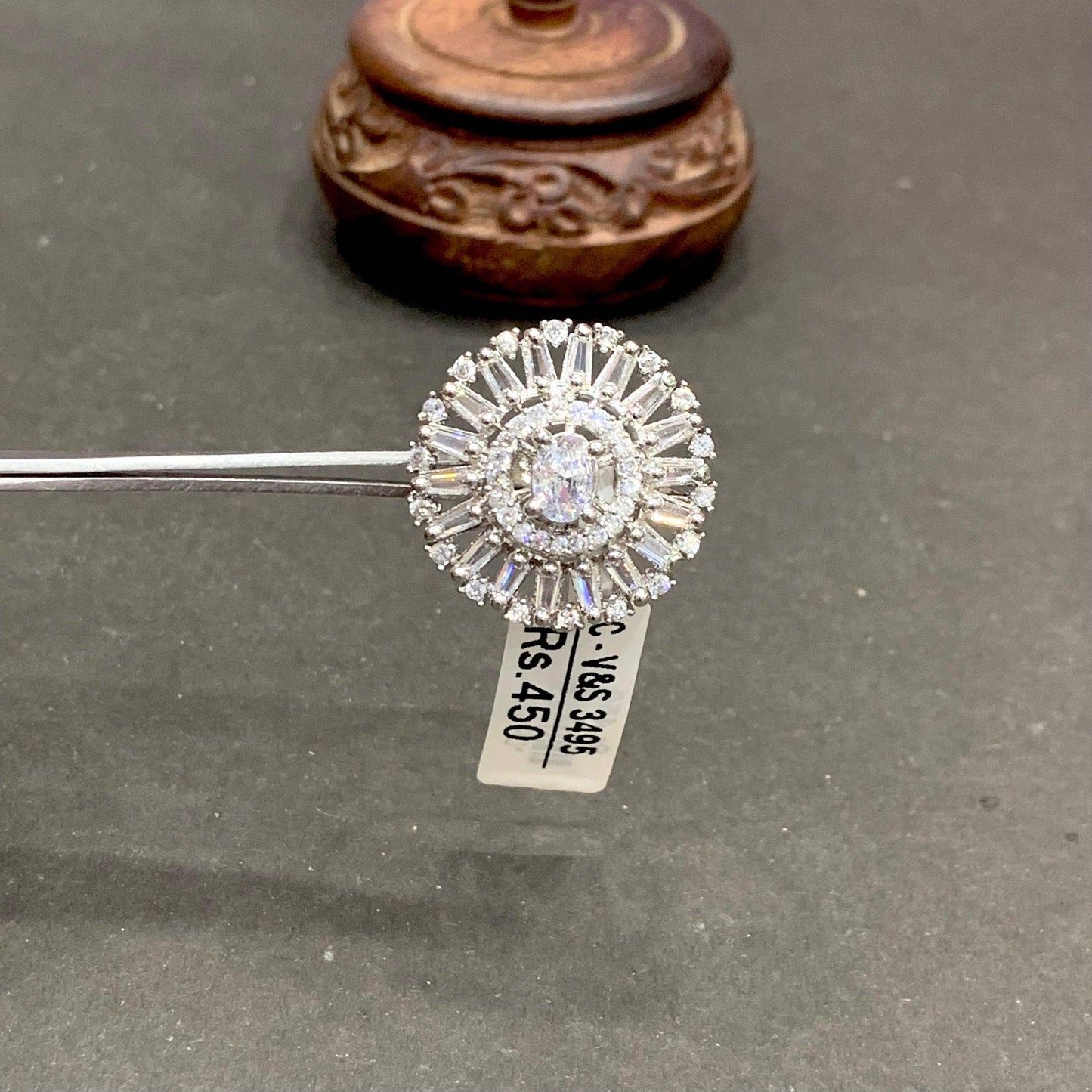 American Zircon Ring 455345 - Vijay & Sons