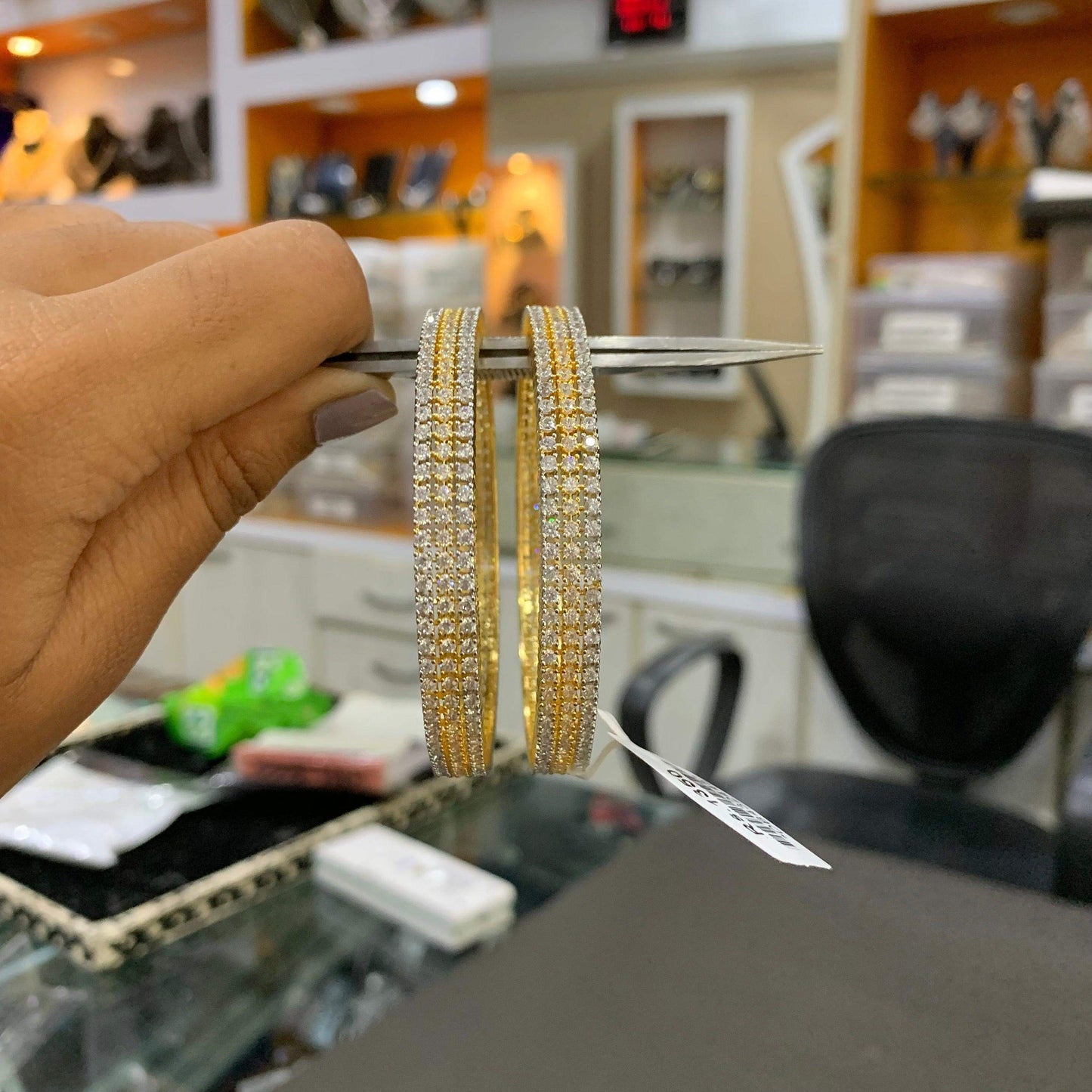 American Diamond Bangles 36657 - Vijay & Sons