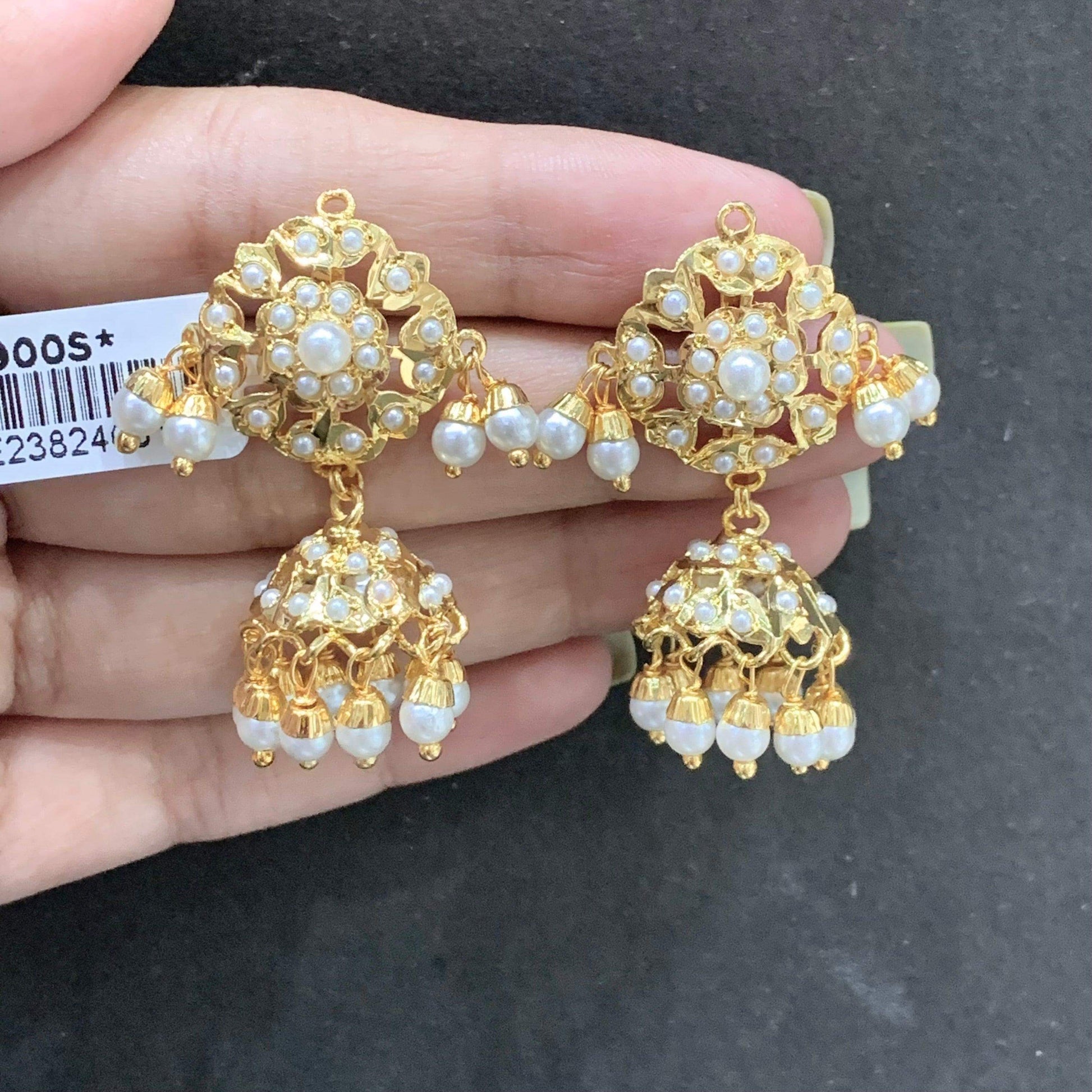 Jadau earrings 345785 - Vijay & Sons