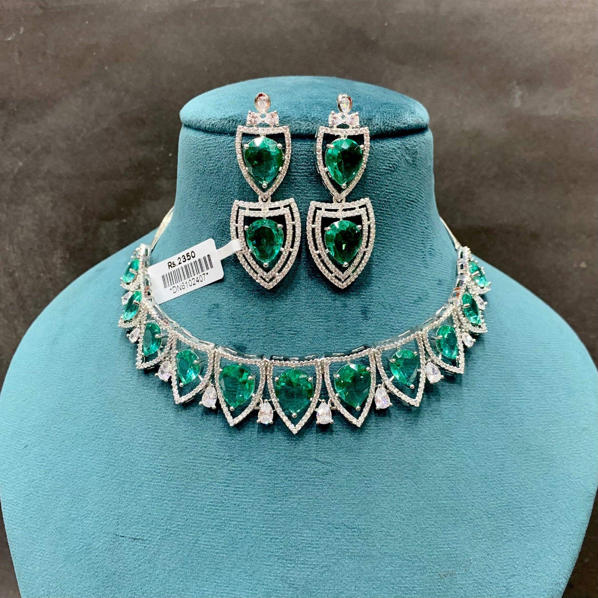 Zircon Necklace Sets 696568 - Vijay & Sons