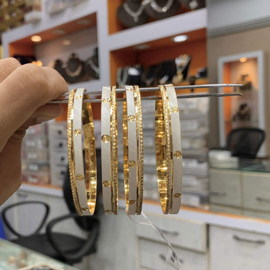 Gold Plated Bangles 62333 - Vijay & Sons