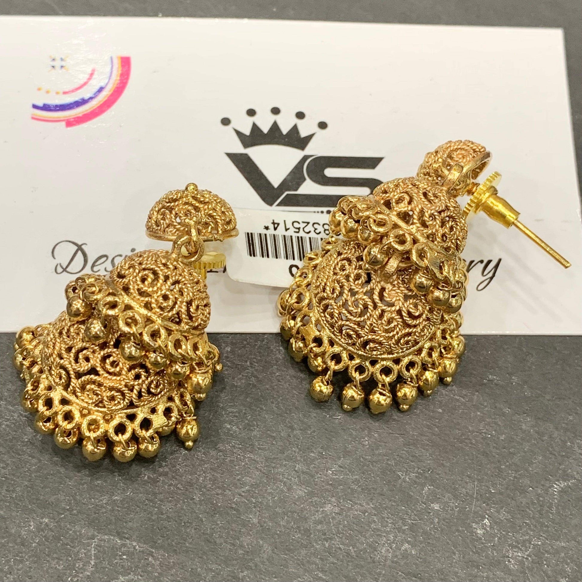 Antique Earrings 46432 - Vijay & Sons