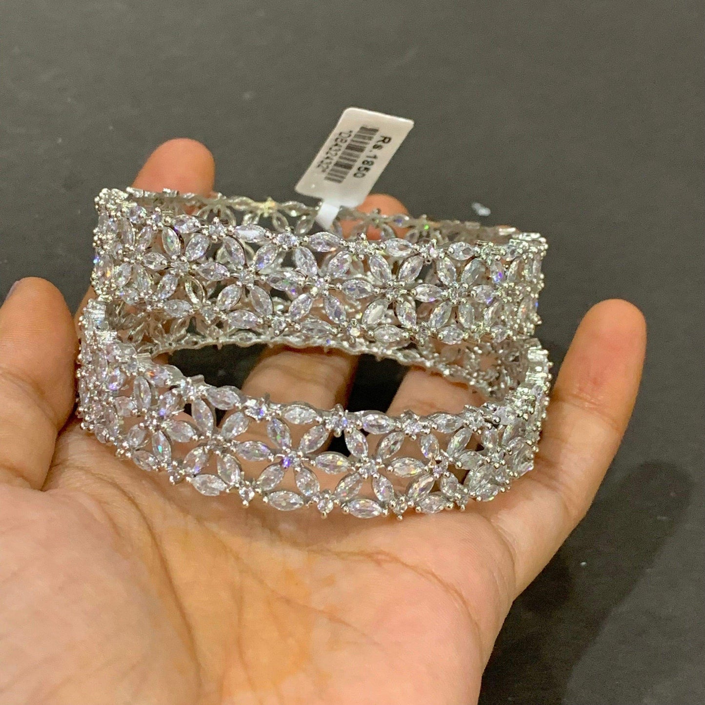 American Diamond Bangles 126776 - Vijay & Sons