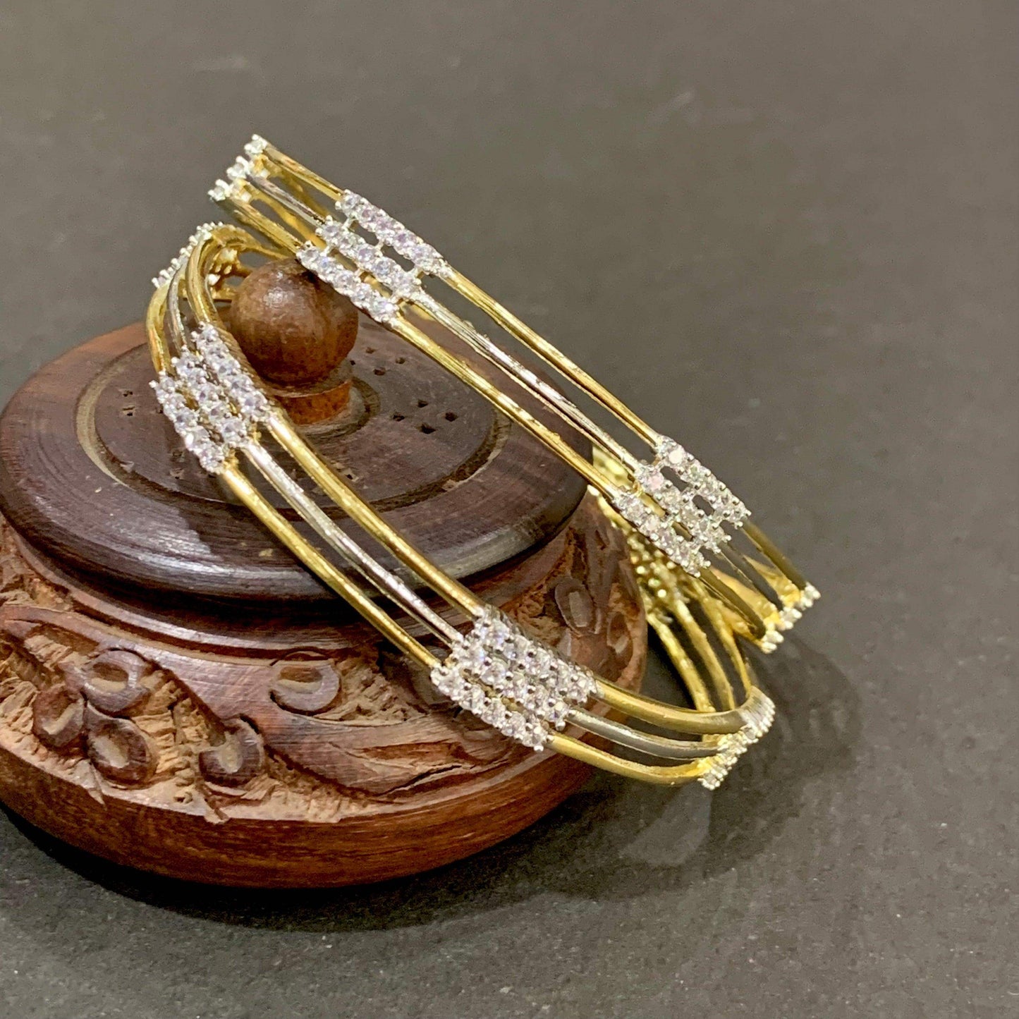 American Diamond Bangles 123267 - Vijay & Sons