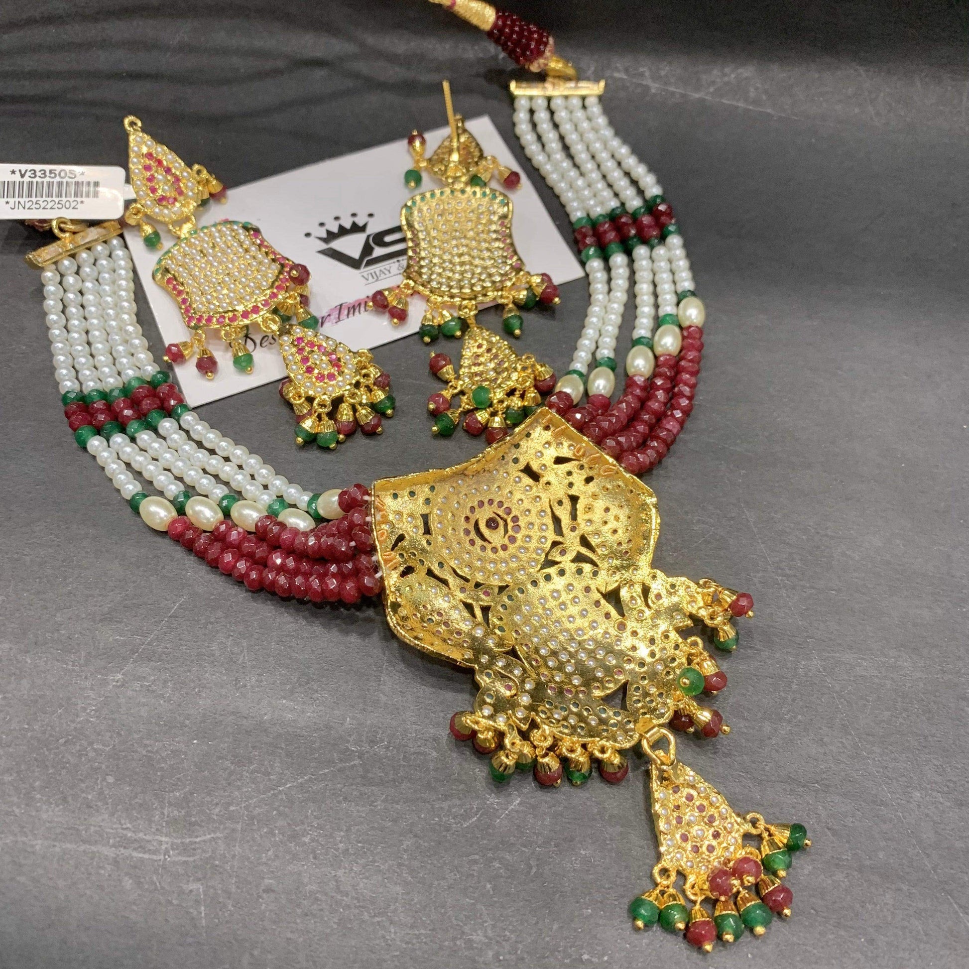 Jadau Necklace Sets 3005348 - Vijay & Sons