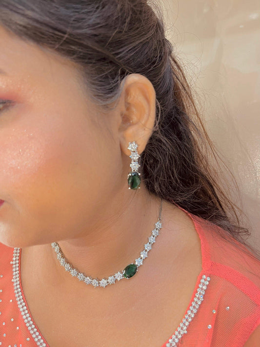 Diamond necklace sets 8965 - Vijay & Sons