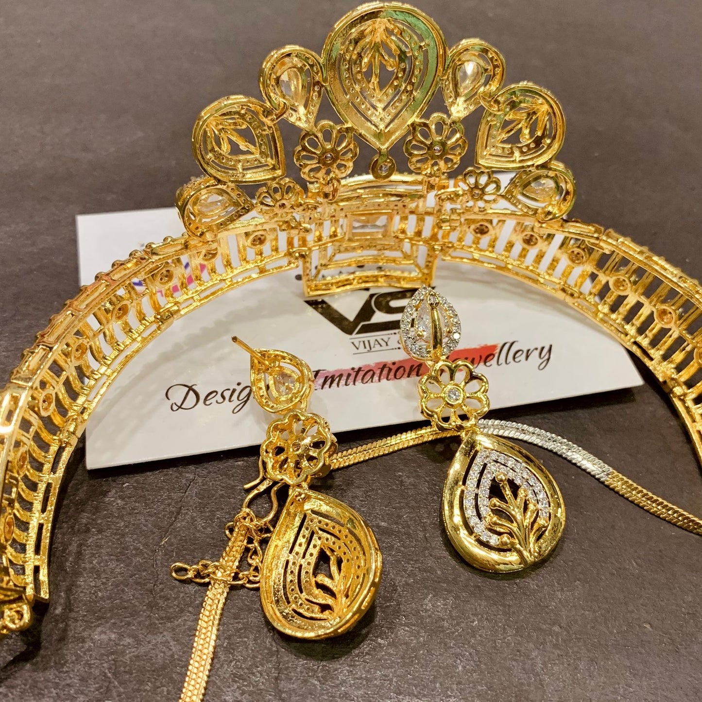 Zircon Necklace Set 41234555