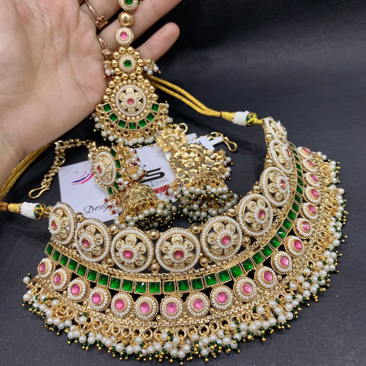 Kundan Necklace Set 46643