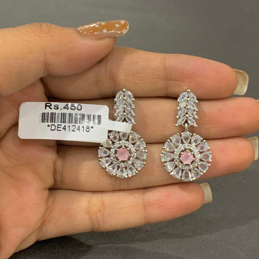 American Diamond Earrings 45644 - Vijay & Sons