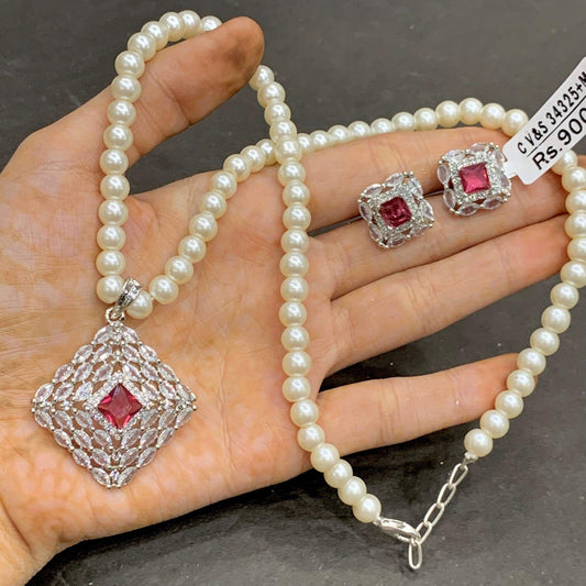 Zircon Pendant Sets 5262567 - Vijay & Sons