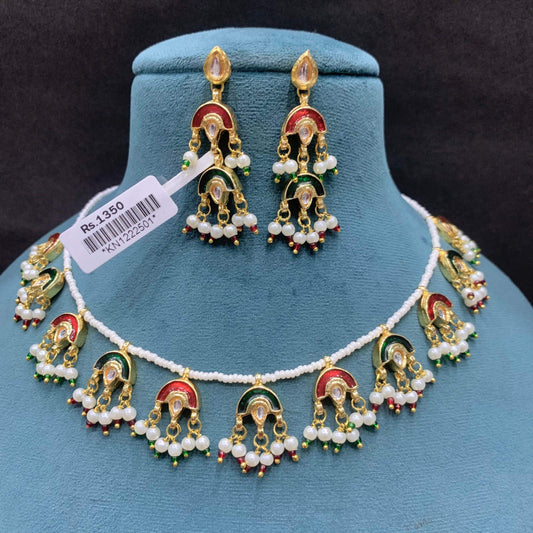 kundan necklace 826702 - Vijay & Sons