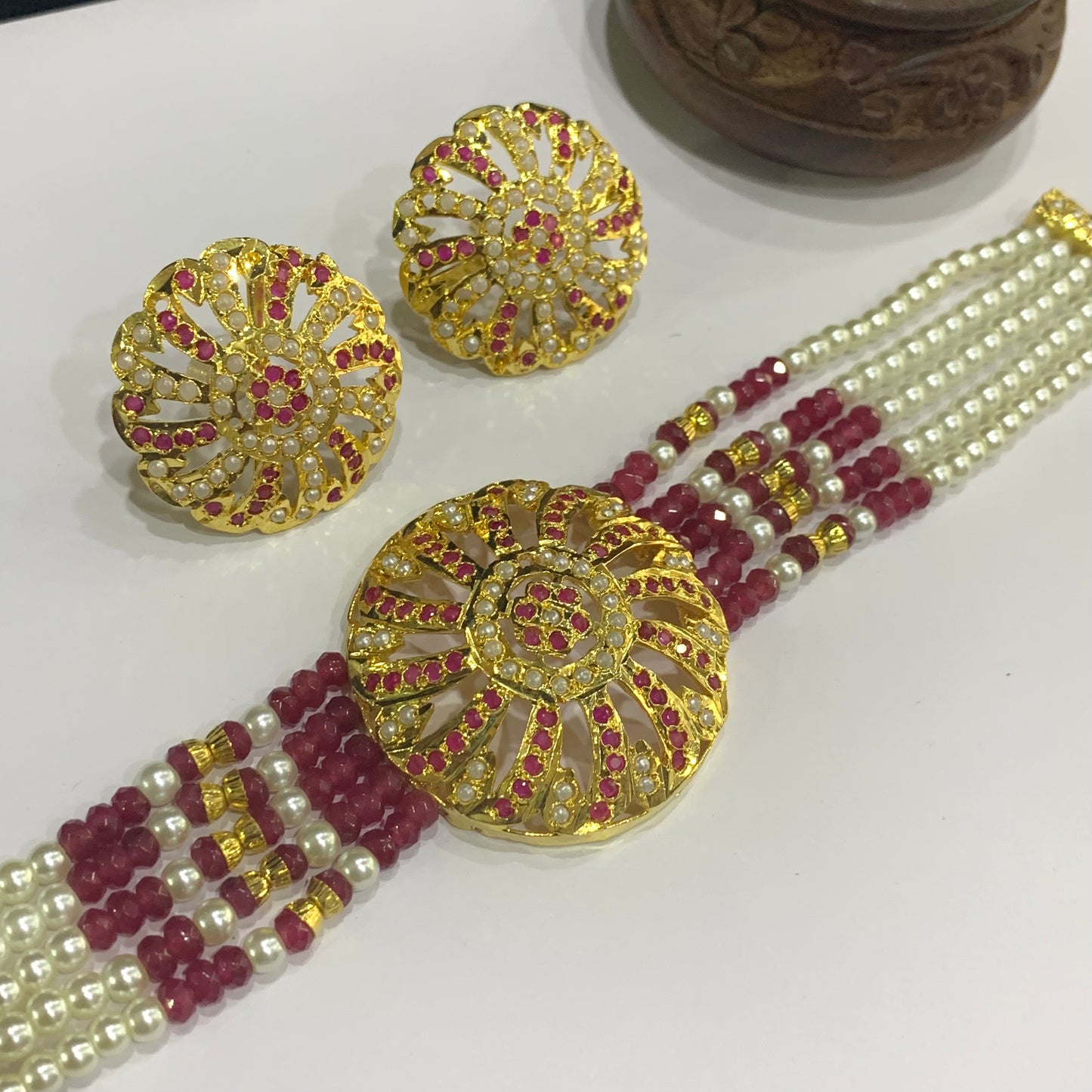 Jadau Necklace Set 98746