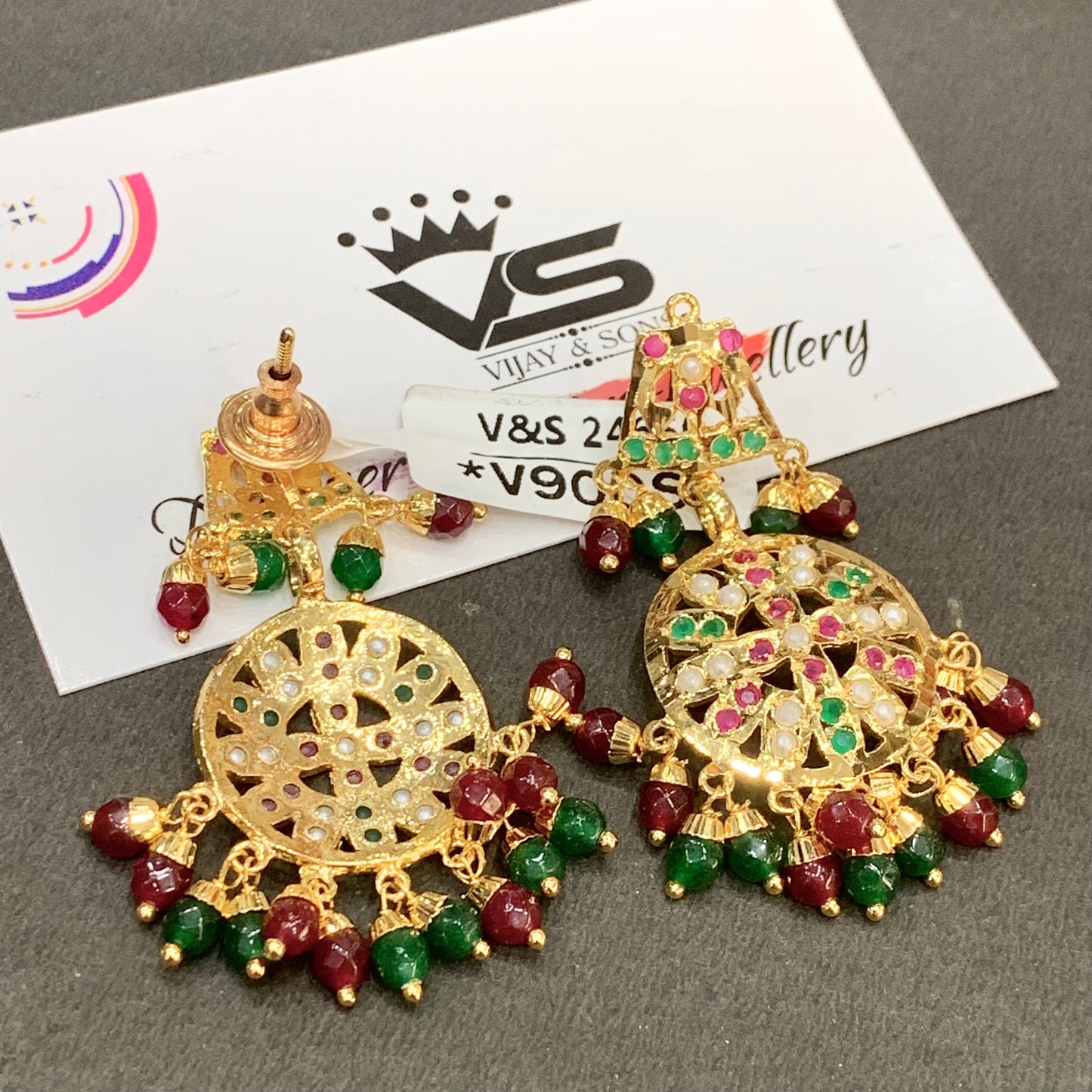 Jadau Earrings 4565467912 - Vijay & Sons