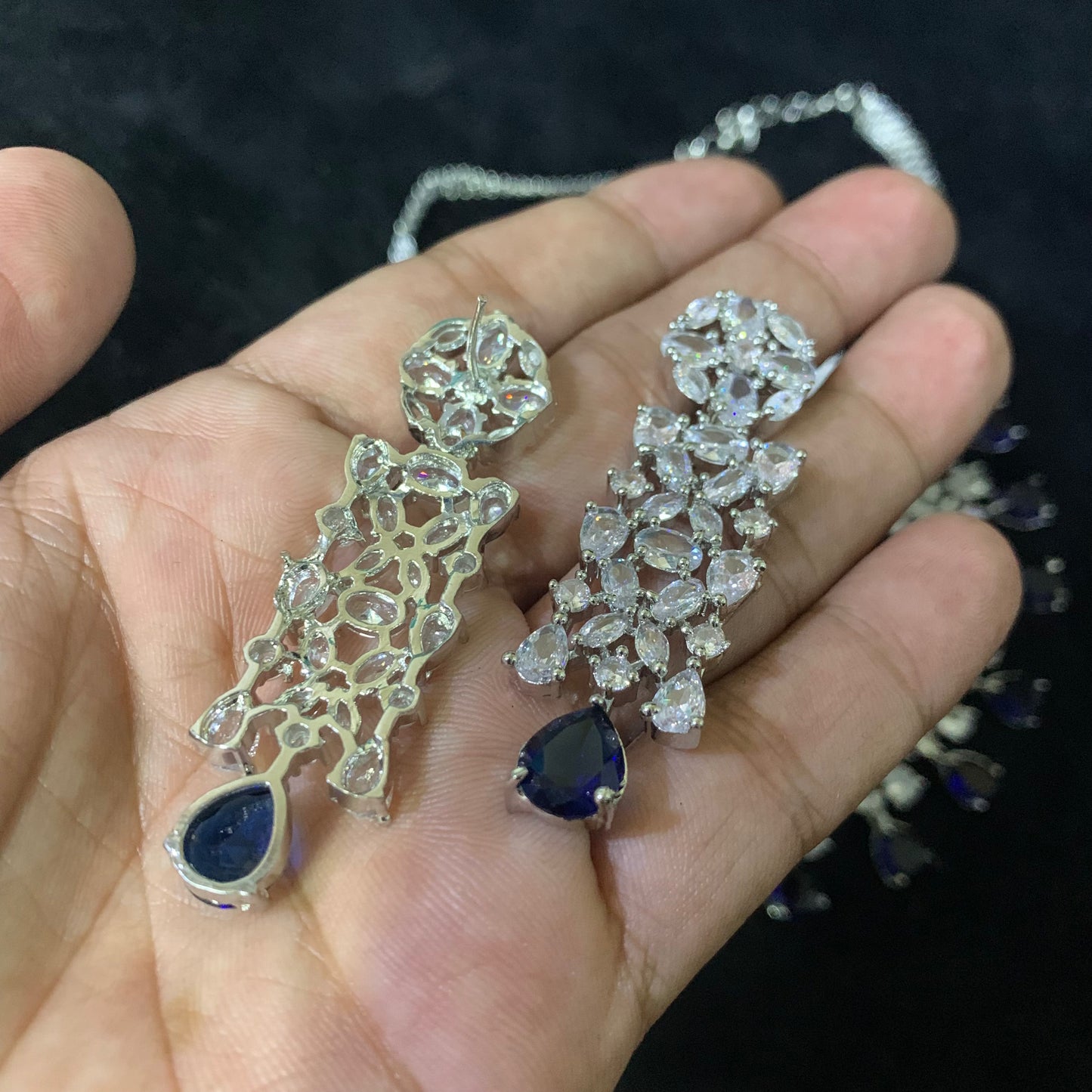 Diamond necklace set 23667
