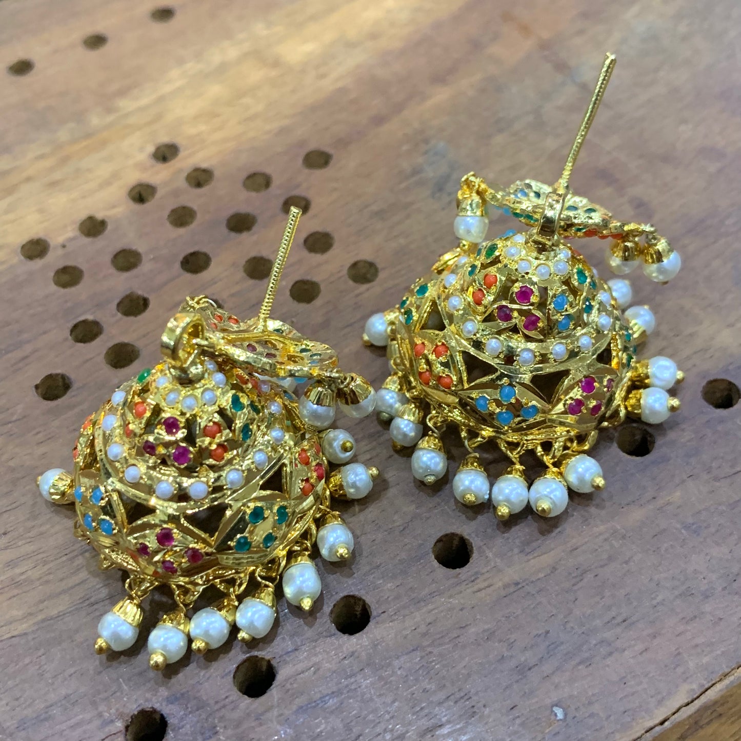 Jadau Earrings 56745 - Vijay & Sons