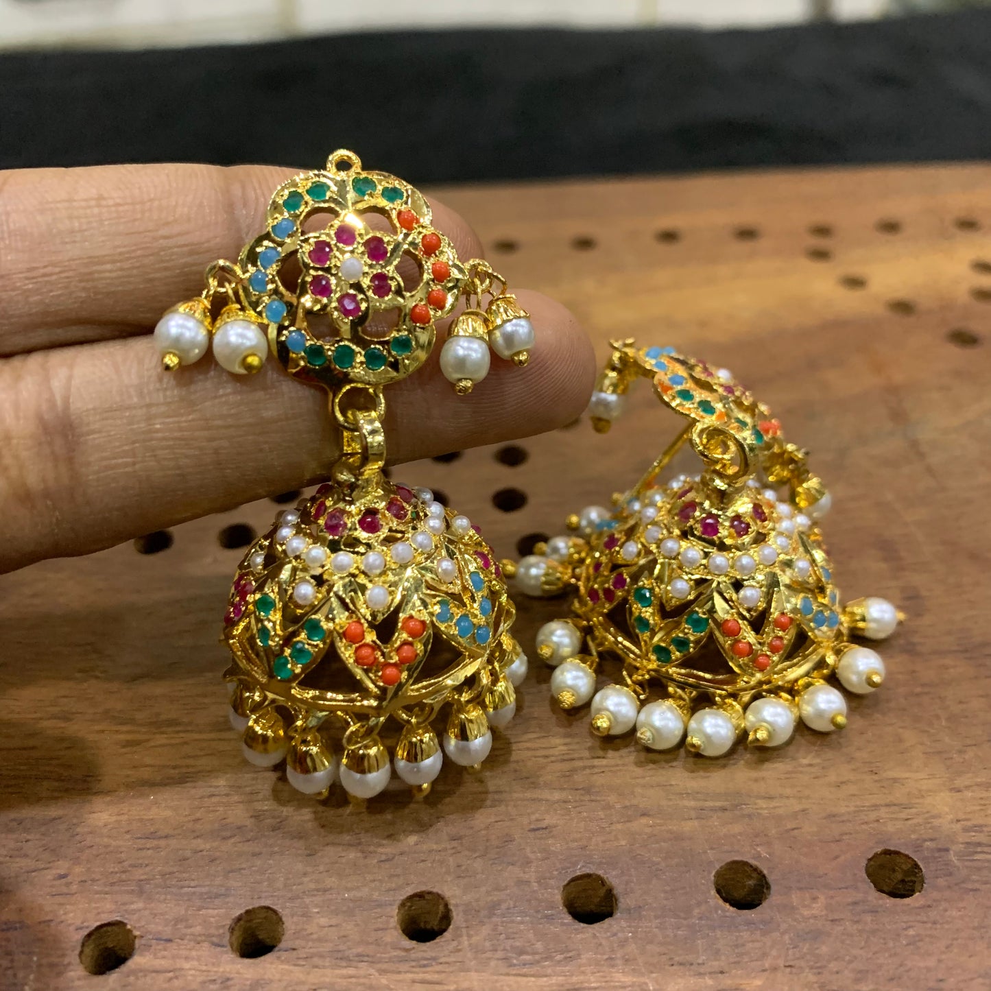 Jadau Earrings 562758 - Vijay & Sons