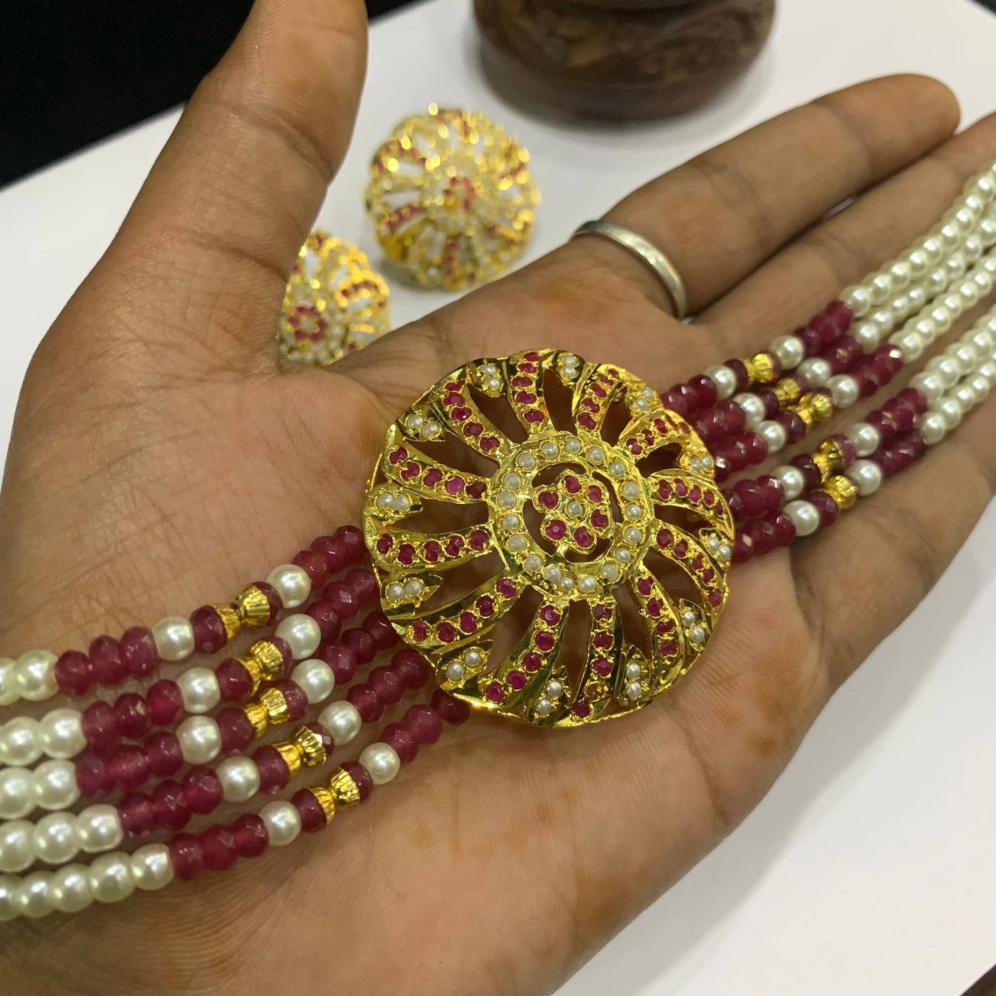 Jadau Necklace Set 98746