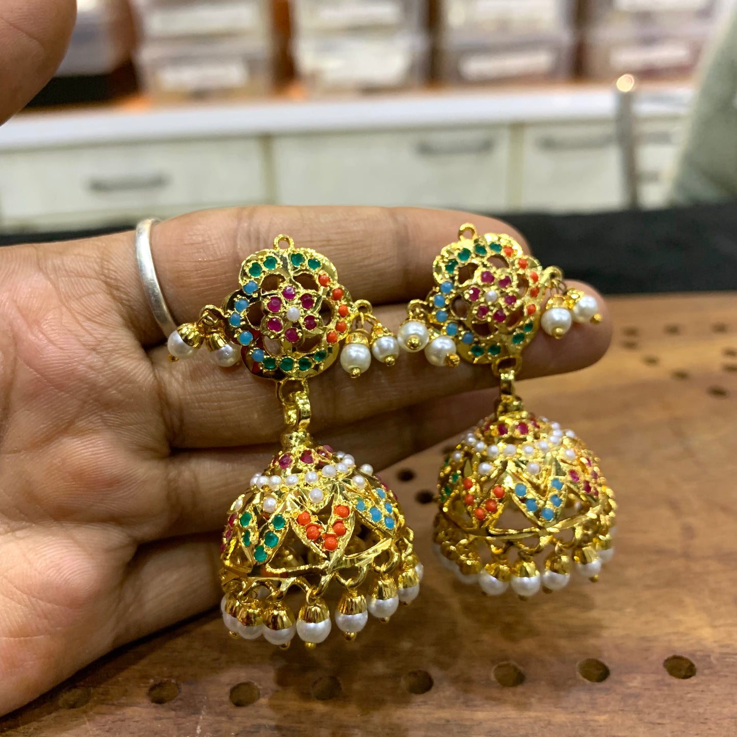 Jadau Earrings 562758 - Vijay & Sons