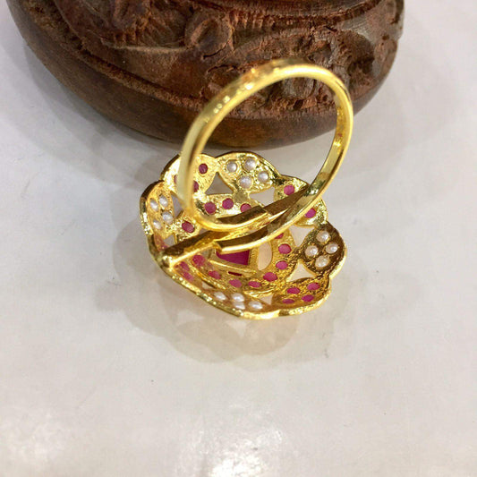 Jadau ring 56275 - Vijay & Sons