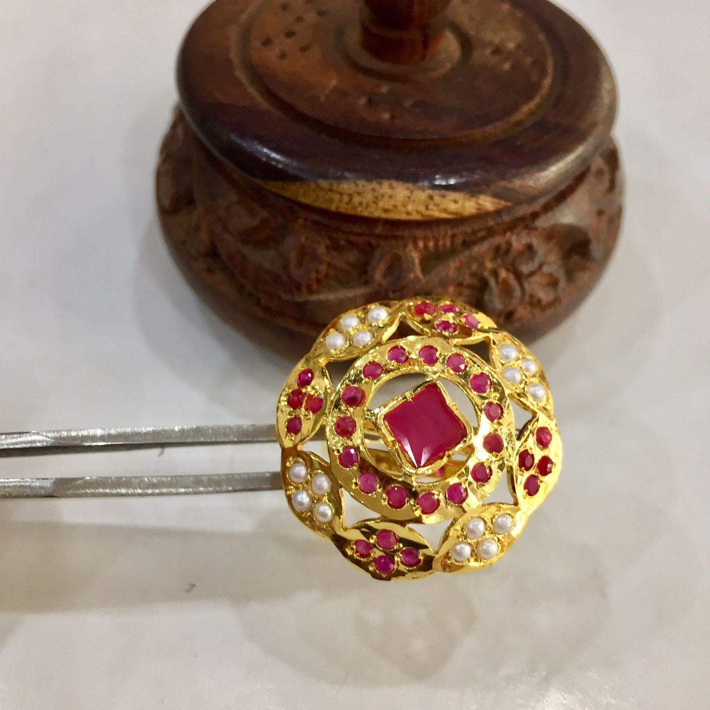 Jadau ring 56275 - Vijay & Sons