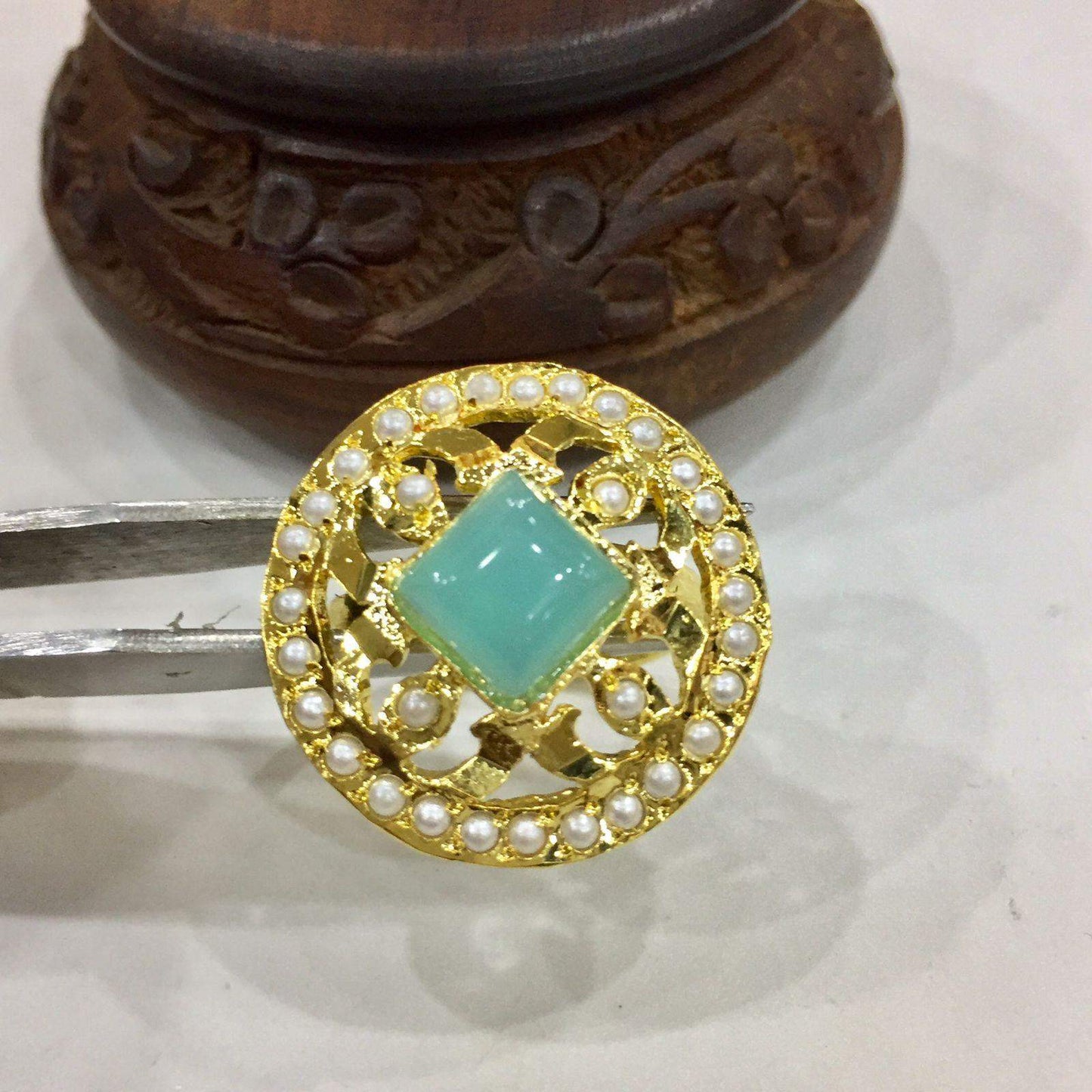Jadau ring 467455 - Vijay & Sons