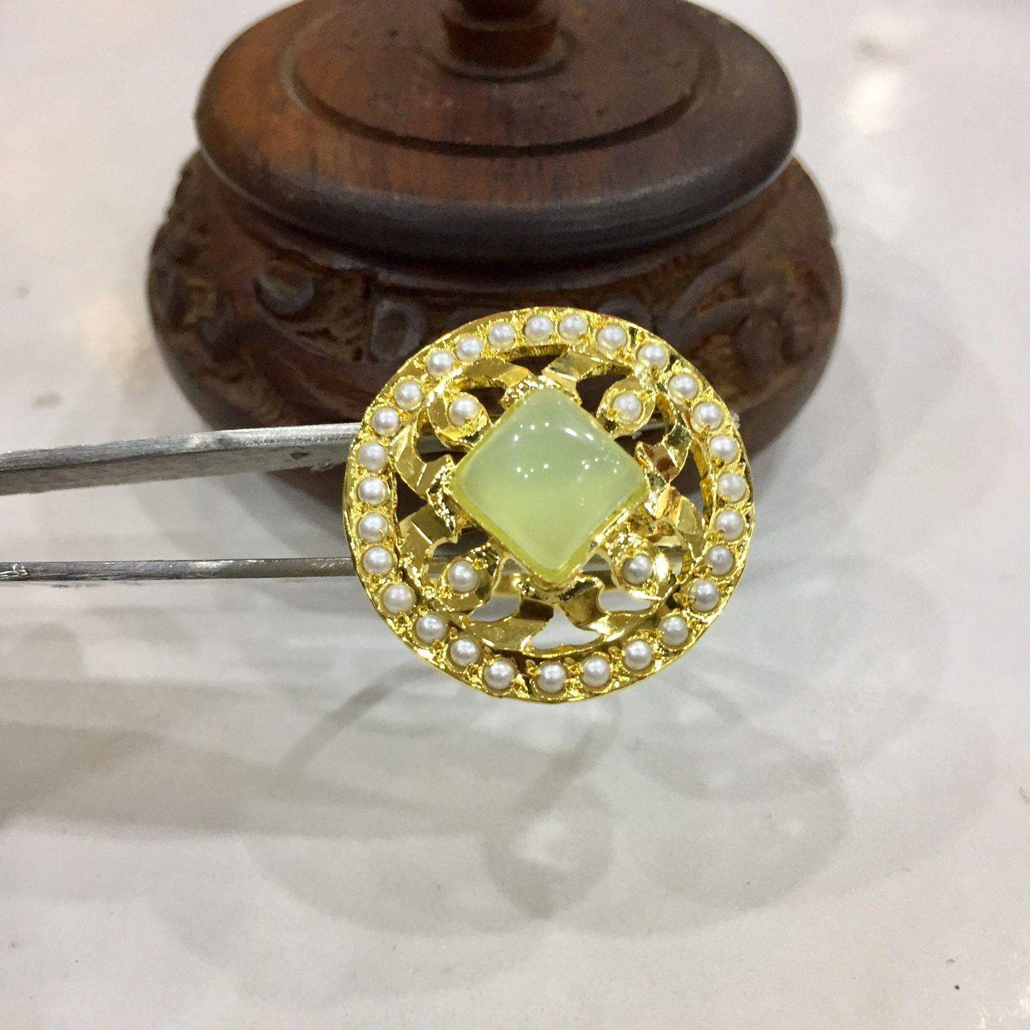 Jadau ring 467455 - Vijay & Sons
