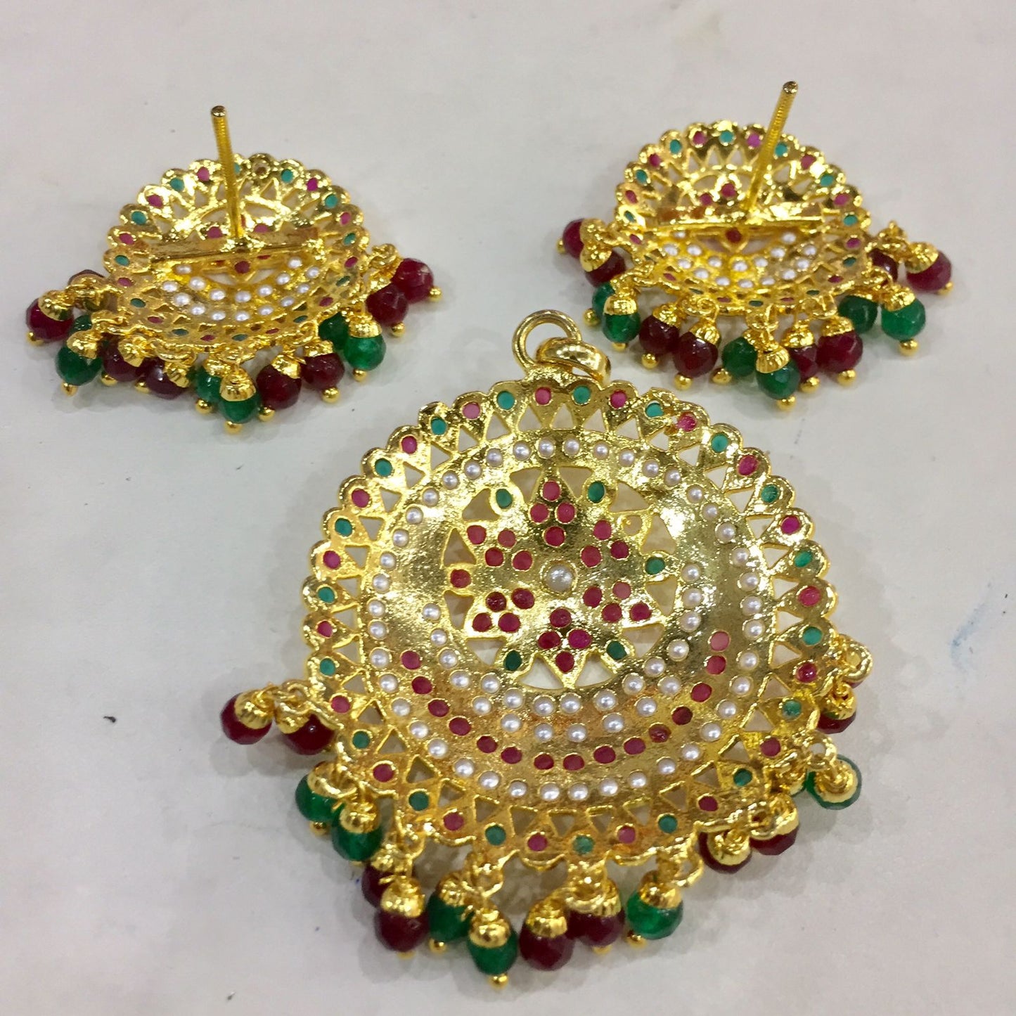 Jadau Pendant Sets 57545