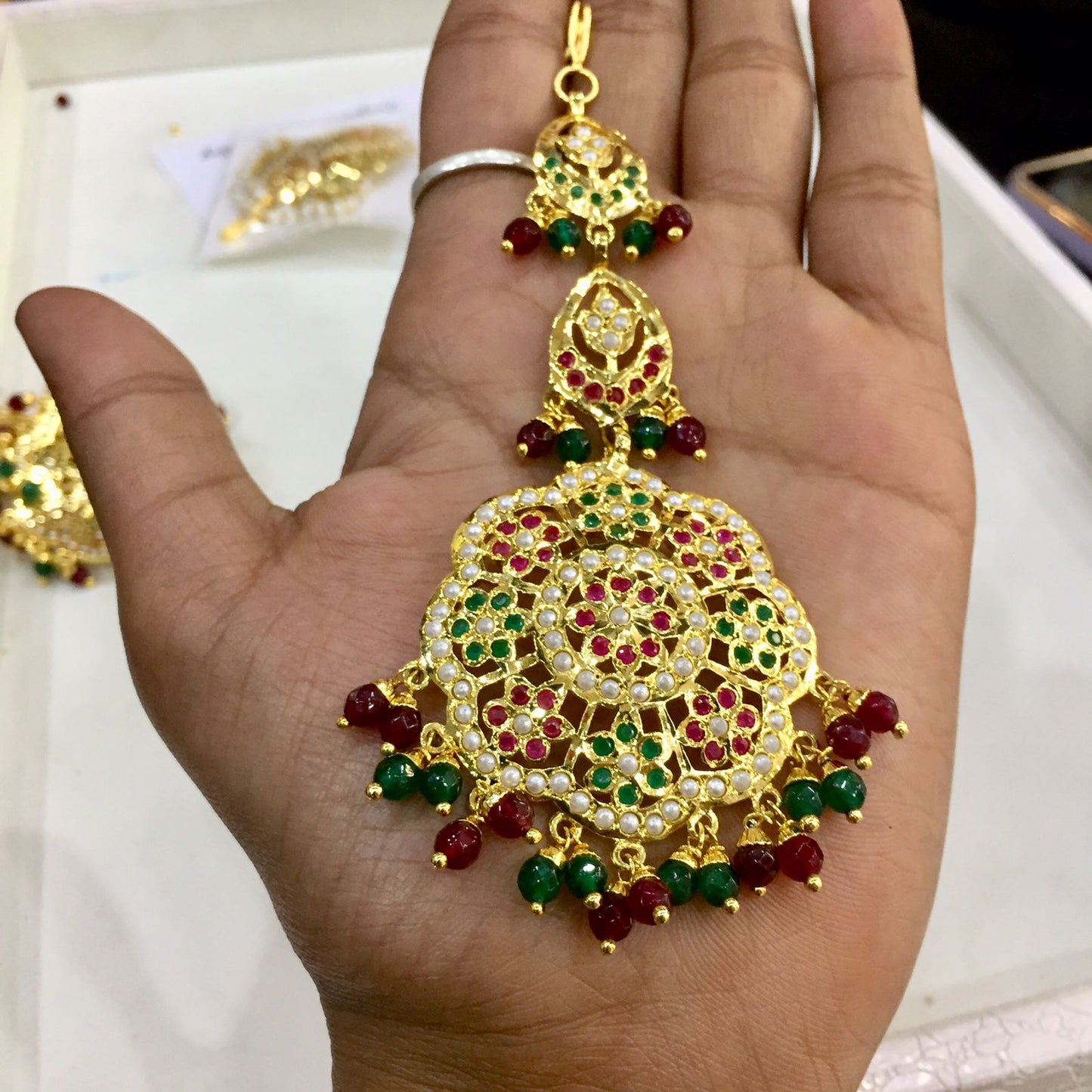 Jadau Tikka Earrings 3955275