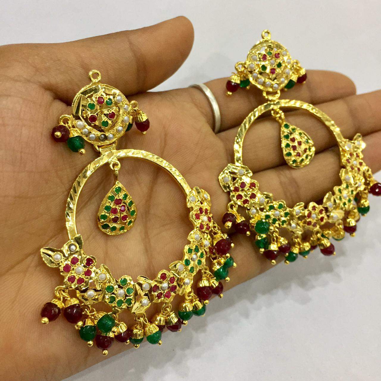 Jadau Earrings 59894 - Vijay & Sons