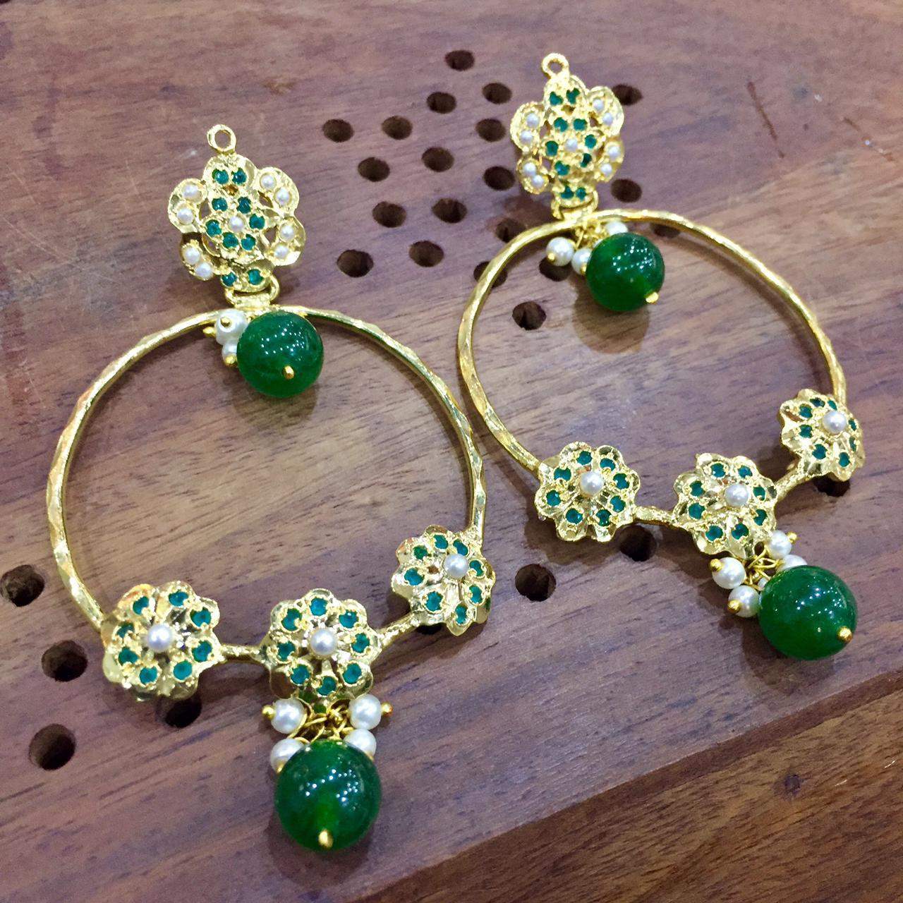 Jadau Earrings 56756 - Vijay & Sons