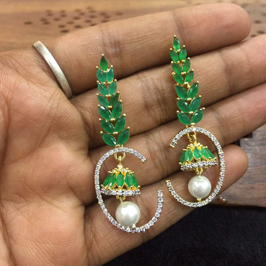 American diamond earring 57535 - Vijay & Sons