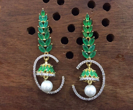 American diamond earring 57535 - Vijay & Sons