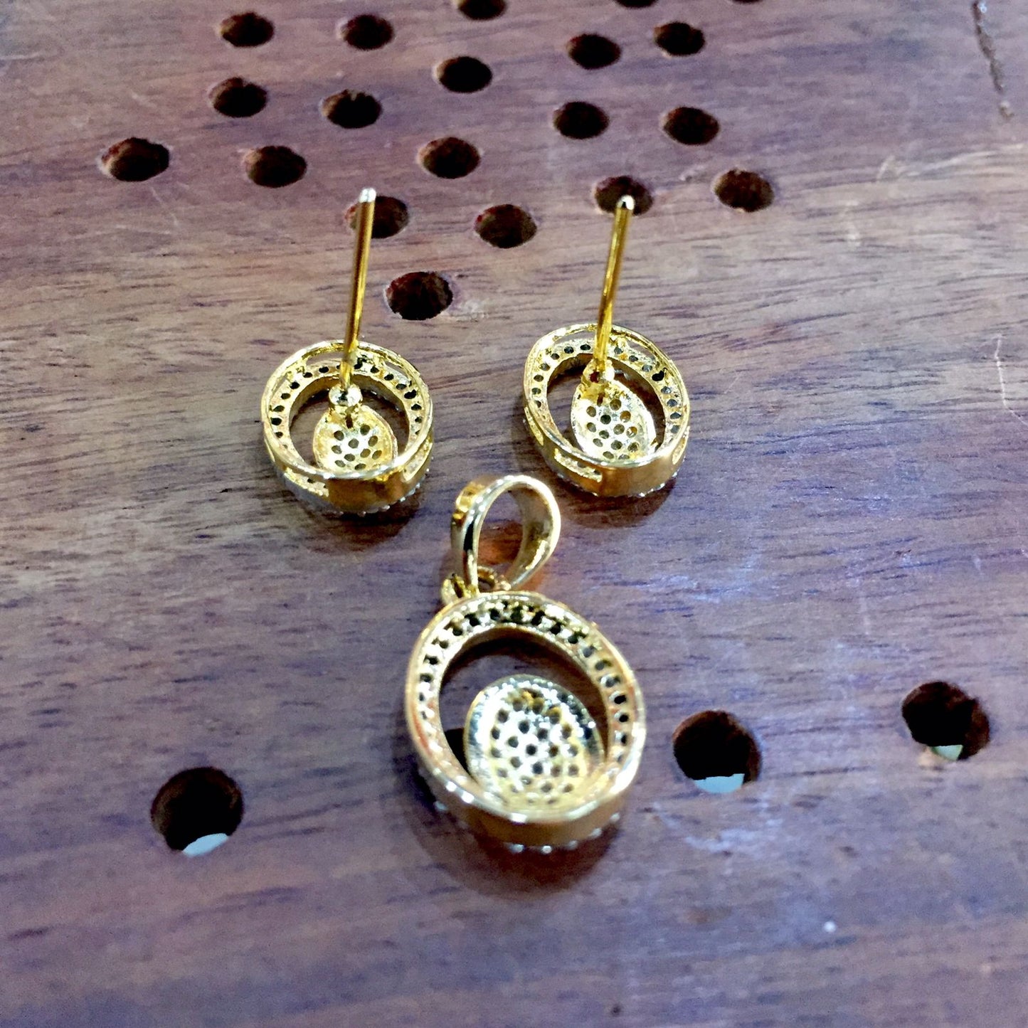 Diamond Pendant Set 525666