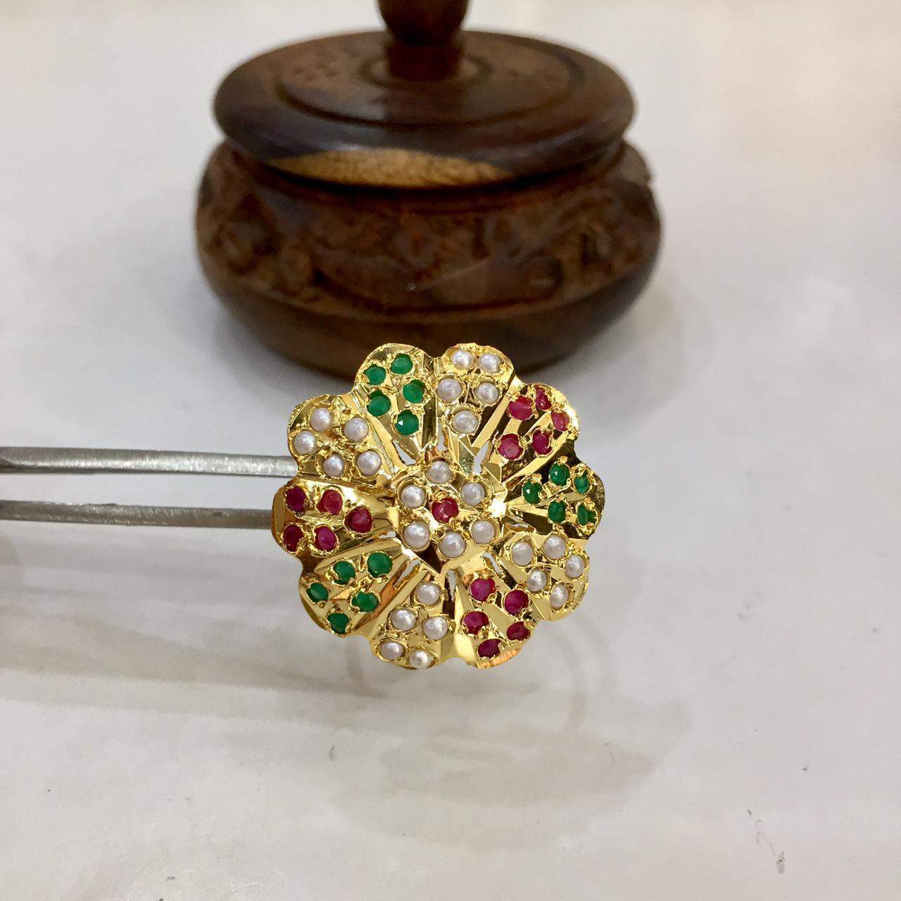 Jadau ring579964 - Vijay & Sons