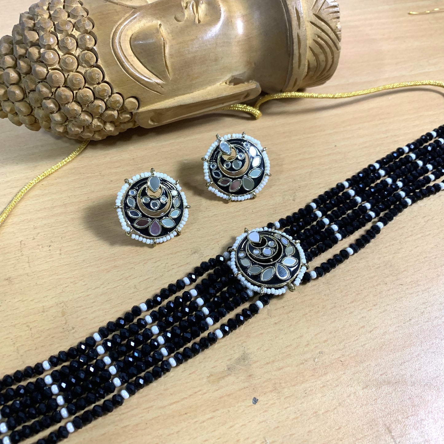 Kundan necklace set 46727778 - Vijay & Sons